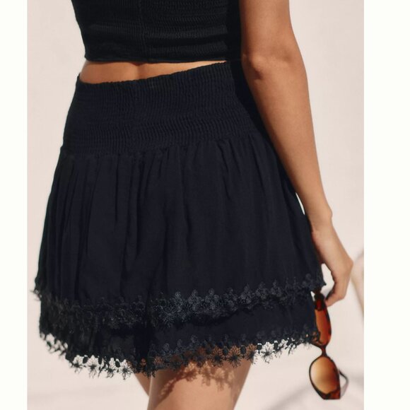 Peixoto Belle Skirt and Mariel Smock Top SET Size SMALL BLack - Picture 6 of 9